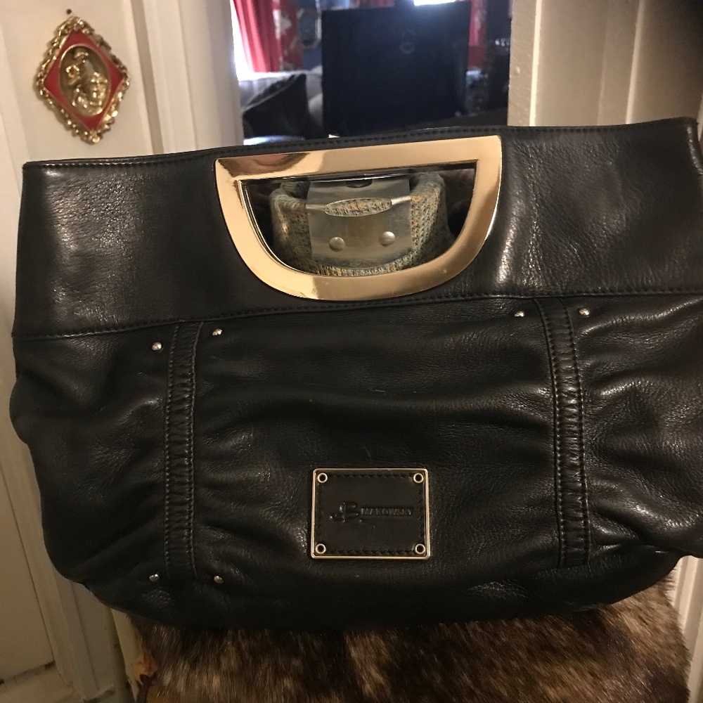 B. Makowsky  leather clutch